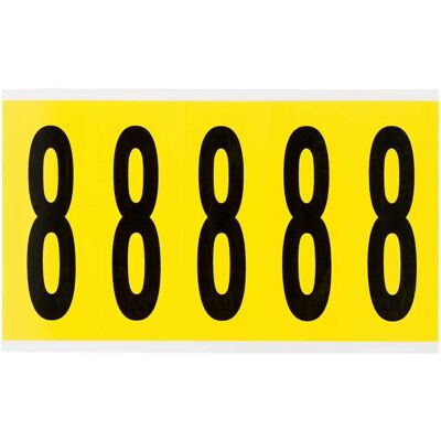 Brady - 3460-8 - 44 x 127mm - Schwarz auf Gelb - Etikett Brady - 3460-8 - 44 x 127mm - Schwarz auf Gelb - Etikett
