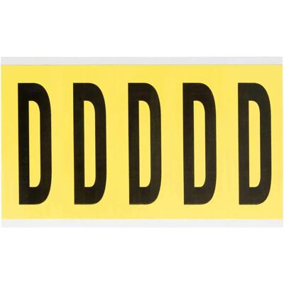 Brady 3460-D - 44 x 127 mm - Schwarz auf Gelb - Abnehmbar - Label Brady 3460-D - 44 x 127 mm - Schwarz auf Gelb - Abnehmbar - Label