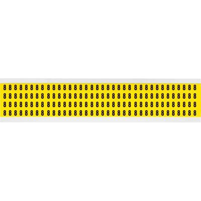 Brady - 3400-8 - Noir sur Jaune - 6x9mm - Label - Publicité Brady - 3400-8 - Noir sur Jaune - 6x9mm - Label - Publicité