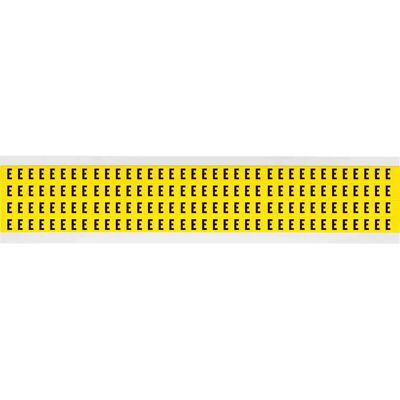 Brady - 3400-E - 6 x 9mm - Noir sur Jaune - Label - Publicité Brady - 3400-E - 6 x 9mm - Noir sur Jaune - Label - Publicité