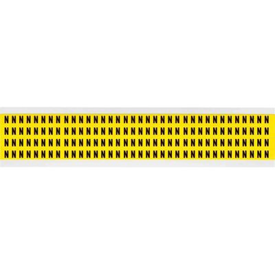 Brady - 3400-N - 6x9mm - Noir sur Jaune - label - Publicité Brady - 3400-N - 6x9mm - Noir sur Jaune - label - Publicité