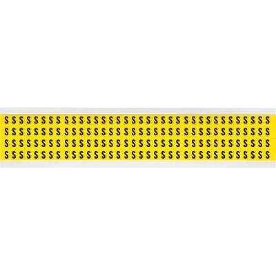 Brady - 3400-S - Noir sur Jaune - 6 x 9mm - Etiquette - Publicité Brady - 3400-S - Noir sur Jaune - 6 x 9mm - Etiquette - Publicité