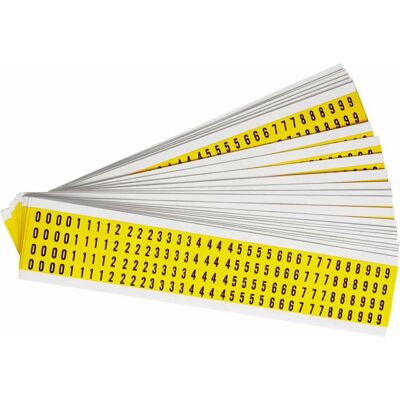 Brady - 3400-#Kit - Schwarz auf Gelb - 6x9mm Brady - 3400-#Kit - Schwarz auf Gelb - 6x9mm