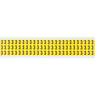 Brady - 3410-3 - Noir sur Jaune - 9 x 13mm - Étiquette - Publicité Brady - 3410-3 - Noir sur Jaune - 9 x 13mm - Étiquette - Publicité