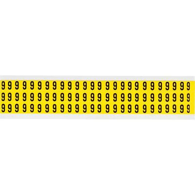 Brady - 3410-9 - Schwarz auf Gelb - 9 x 13mm - Label Brady - 3410-9 - Schwarz auf Gelb - 9 x 13mm - Label