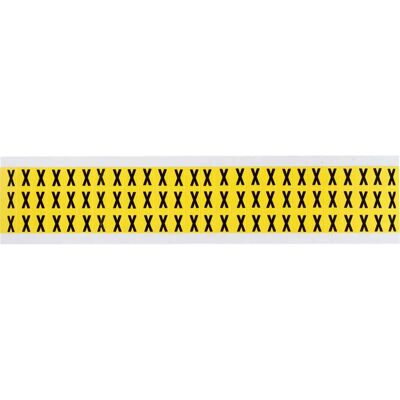 Brady 3410-X Schwarz auf Gelb 9 × 13 mm X Etikett Brady 3410-X Schwarz auf Gelb 9 × 13 mm X Etikett