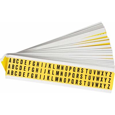 Brady - 3430-LTR KIT - Schwarz auf Gelb - Rechteck - Label kit Brady - 3430-LTR KIT - Schwarz auf Gelb - Rechteck - Label kit