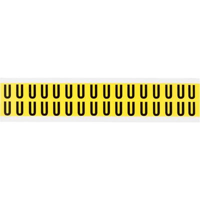 Brady - 3420-U - 14x19mm - Noir Jaune - Label - Publicité Brady - 3420-U - 14x19mm - Noir Jaune - Label - Publicité