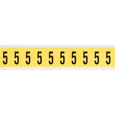 Brady - 3430-5 - Noir sur Jaune - 22 x 38mm - Étiquette - Publicité Brady - 3430-5 - Noir sur Jaune - 22 x 38mm - Étiquette - Publicité