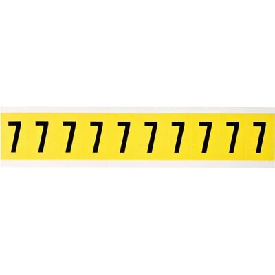 Brady - 3430-7 - Black on Yellow - 22x38mm - Label - Publicité Brady - 3430-7 - Black on Yellow - 22x38mm - Label - Publicité