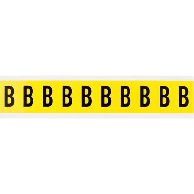 Brady - 3430-B - Schwarz auf Gelb - 22x38mm - Label Brady - 3430-B - Schwarz auf Gelb - 22x38mm - Label