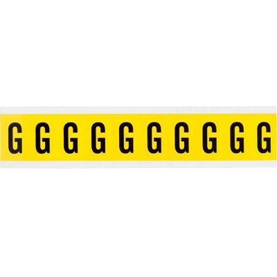 Brady - 3430-G - Noir sur Jaune - 22x38mm - Label - Publicité Brady - 3430-G - Noir sur Jaune - 22x38mm - Label - Publicité
