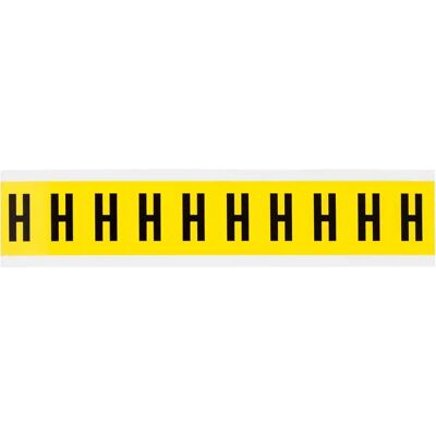 Brady - 3430-H - Noir sur Jaune - 22x38mm - Étiquette - Publicité Brady - 3430-H - Noir sur Jaune - 22x38mm - Étiquette - Publicité
