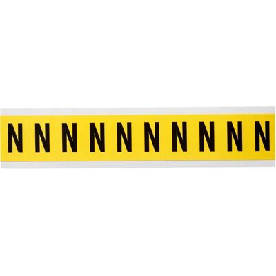 Brady 3430-N noir sur jaune 22x38mm étiquette - Publicité Brady 3430-N noir sur jaune 22x38mm étiquette - Publicité