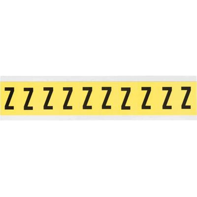 Brady - 3430-Z - Noir sur Jaune - 22 x 38mm - Étiquette - Publicité Brady - 3430-Z - Noir sur Jaune - 22 x 38mm - Étiquette - Publicité