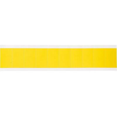 Brady - 3430-BLANK - 22x38mm - Jaune - Label - Publicité Brady - 3430-BLANK - 22x38mm - Jaune - Label - Publicité