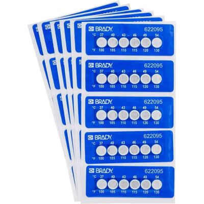 Brady - TIL-6-37C/100F - Weiß auf Blau - Etikett Brady - TIL-6-37C/100F - Weiß auf Blau - Etikett