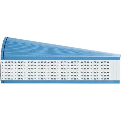 Brady - WM-34-66-PK - Blanc - 38mm - Marqueur de câble - Publicité Brady - WM-34-66-PK - Blanc - 38mm - Marqueur de câble - Publicité