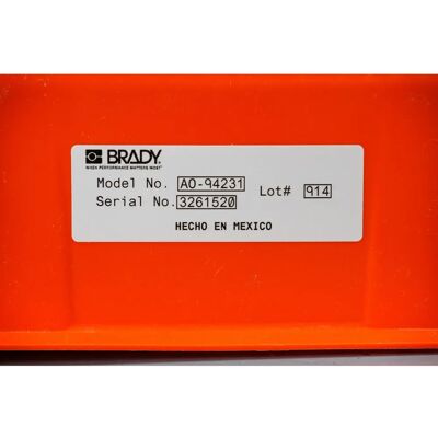 Brady B30-7-7563 silber 69.85x31.75 mm Etikett Brady B30-7-7563 silber 69.85x31.75 mm Etikett