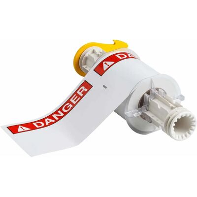 Brady - B85-102x152-595-ANSIDA - Rouge/Blanc - étiquette - Publicité Brady - B85-102x152-595-ANSIDA - Rouge/Blanc - étiquette - Publicité