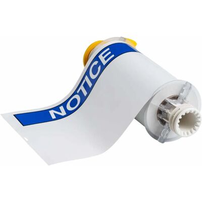 Brady - B85-178x254-595-ANSINO - White on Blue - Publicité Brady - B85-178x254-595-ANSINO - White on Blue - Publicité