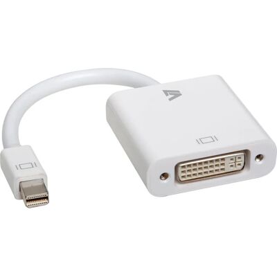 V7 Weißer Mini DisplayPort zu DVI Adapter - Videokabeladapter V7 Weißer Mini DisplayPort zu DVI Adapter - Videokabeladapter