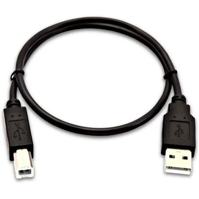 V7 USB Kabel 50cm Zwart - USB 2.0 A naar B Printer Scanner V7 USB Kabel 50cm Zwart - USB 2.0 A naar B Printer Scanner