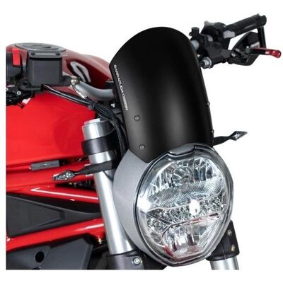 Pare-brise en aluminium Barracuda pour Ducati Monster 797 - Windshield - Publicité Pare-brise en aluminium Barracuda pour Ducati Monster 797 - Windshield - Publicité