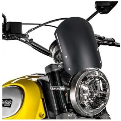Pare-brise en aluminium Ducati Scrambler 800 - Pare-brise de moto - Publicité Pare-brise en aluminium Ducati Scrambler 800 - Pare-brise de moto - Publicité