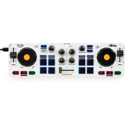 Hercules DJ vezérlő - Vezeték nélküli Bluetooth okostelefonokhoz - 4780921 Hercules DJ vezérlő - Vezeték nélküli Bluetooth okostelefonokhoz - 4780921