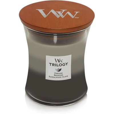 WoodWick Medium Hourglass Candle Warm Woods - Premium Soy Blend Wax - Candle WoodWick Medium Hourglass Candle Warm Woods - Premium Soy Blend Wax - Candle