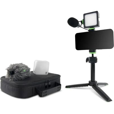 Mackie EM-93MK Mobile Vlogger Kit - Microphone, LED Light, Tripod Mackie EM-93MK Mobile Vlogger Kit - Microphone, LED Light, Tripod
