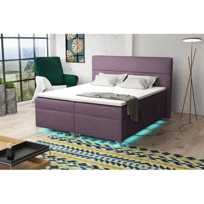 Fun Moebel - CANELA - 140x200 cm - LED 2-Schubladen - Boxspring bed Fun Moebel - CANELA - 140x200 cm - LED 2-Schubladen - Boxspring bed