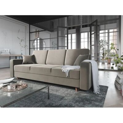 Fun Moebel - CARDE - Hellgrau - 3-Sitzer - Sofa Fun Moebel - CARDE - Hellgrau - 3-Sitzer - Sofa