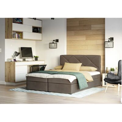 Fun Moebel - MILTON - 160x200cm - Braun - Boxspringbett Fun Moebel - MILTON - 160x200cm - Braun - Boxspringbett