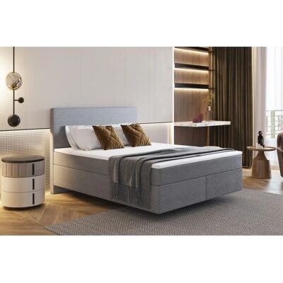 Fun Moebel - DEVIL Delux - 120x200 cm - Grau - Boxspringbett Fun Moebel - DEVIL Delux - 120x200 cm - Grau - Boxspringbett