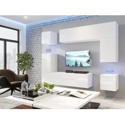 Fun Möbel - NEXI XL 31 - Weiß Hochglanz - Mediawand Fun Möbel - NEXI XL 31 - Weiß Hochglanz - Mediawand