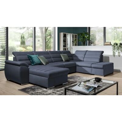 Fun Moebel - PASCARA - Dunkelblau - Linke Ottomane - Sofa Fun Moebel - PASCARA - Dunkelblau - Linke Ottomane - Sofa
