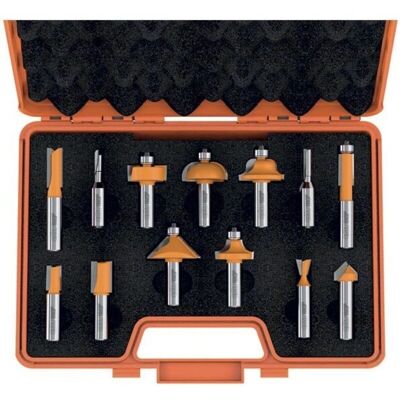 CMT ORANGE TOOLS 800.505.11 Juego 13 Fresas - Perfil y Rectas CMT ORANGE TOOLS 800.505.11 Juego 13 Fresas - Perfil y Rectas