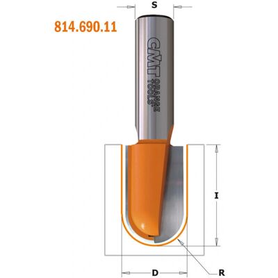 CMT ORANGE TOOLS - 814.754.11 Fresa radio cónico - Decoración en madera CMT ORANGE TOOLS - 814.754.11 Fresa radio cónico - Decoración en madera