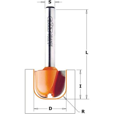 CMT - 851.001.11 - 6.35 - 11.1x12.7 - Fräserbit CMT - 851.001.11 - 6.35 - 11.1x12.7 - Fräserbit