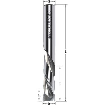 CMT - Fresa Elicoidale Z2+2 - End mill CMT - Fresa Elicoidale Z2+2 - End mill