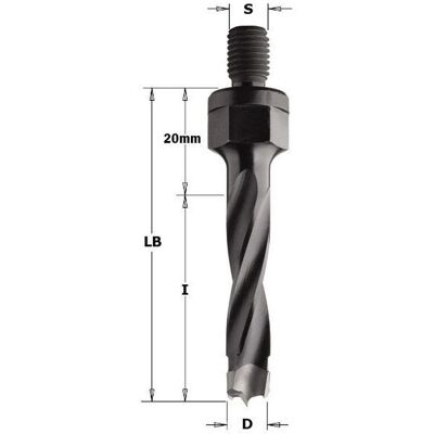 Broca CMT - Acero de alta resistencia - Punto de centrado - Corte Z2 - Marcador V2 - Taladro para madera Broca CMT - Acero de alta resistencia - Punto de centrado - Corte Z2 - Marcador V2 - Taladro para madera