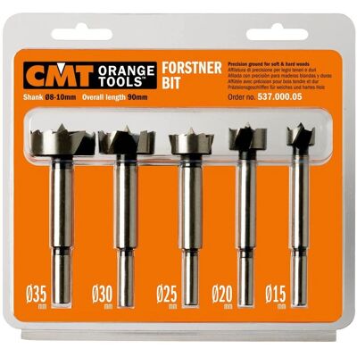 CMT 537.000.05 - Drill Set forstner 5pcs - Woodworking Tool CMT 537.000.05 - Drill Set forstner 5pcs - Woodworking Tool