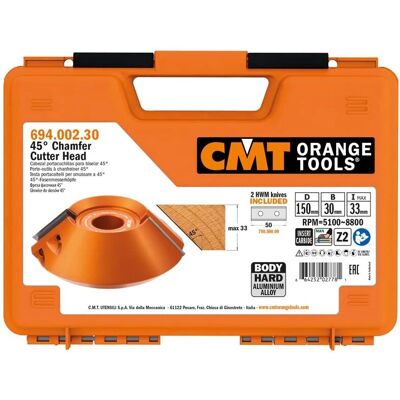 CMT ORANGE TOOLS 694.002.30 45° Schrägkopf - Schneidwerkzeug CMT ORANGE TOOLS 694.002.30 45° Schrägkopf - Schneidwerkzeug