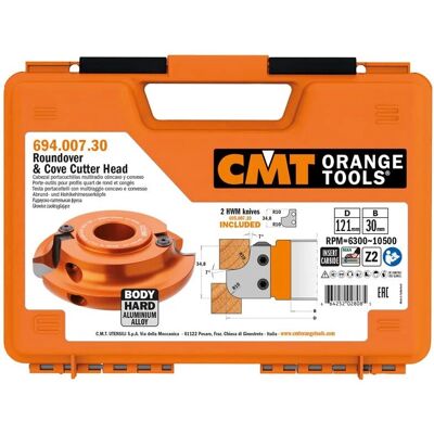 CMT Orange Tools 694.007.30 Kegelhals mit konkaver & konvexer Radie CMT Orange Tools 694.007.30 Kegelhals mit konkaver & konvexer Radie