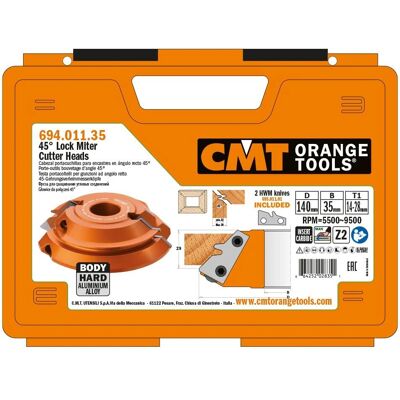 CMT ORANGE TOOLS 694.011.35 Winkelverbindungs-Head - Holzwerkzeug CMT ORANGE TOOLS 694.011.35 Winkelverbindungs-Head - Holzwerkzeug