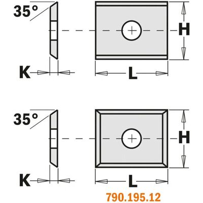CMT ORANGE TOOLS - 790.076.00 - 7.65x12x1.5 - 35° - blade CMT ORANGE TOOLS - 790.076.00 - 7.65x12x1.5 - 35° - blade