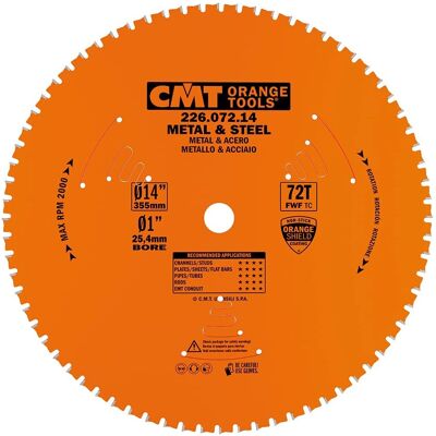 CMT 355X2,2/1,8X25,4 Kreissägeblatt - Metall CMT 355X2,2/1,8X25,4 Kreissägeblatt - Metall