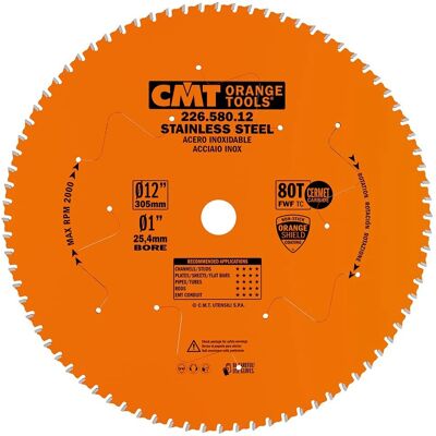 CMT 226.580.12 Edelstahlkreissägeblatt - Sägen CMT 226.580.12 Edelstahlkreissägeblatt - Sägen